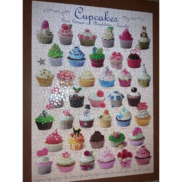 EuroGraphics Cupcake Celebration Puzzle (1000-Piece) Plus Sm Puzzle- Complete - Picture 3 of 11